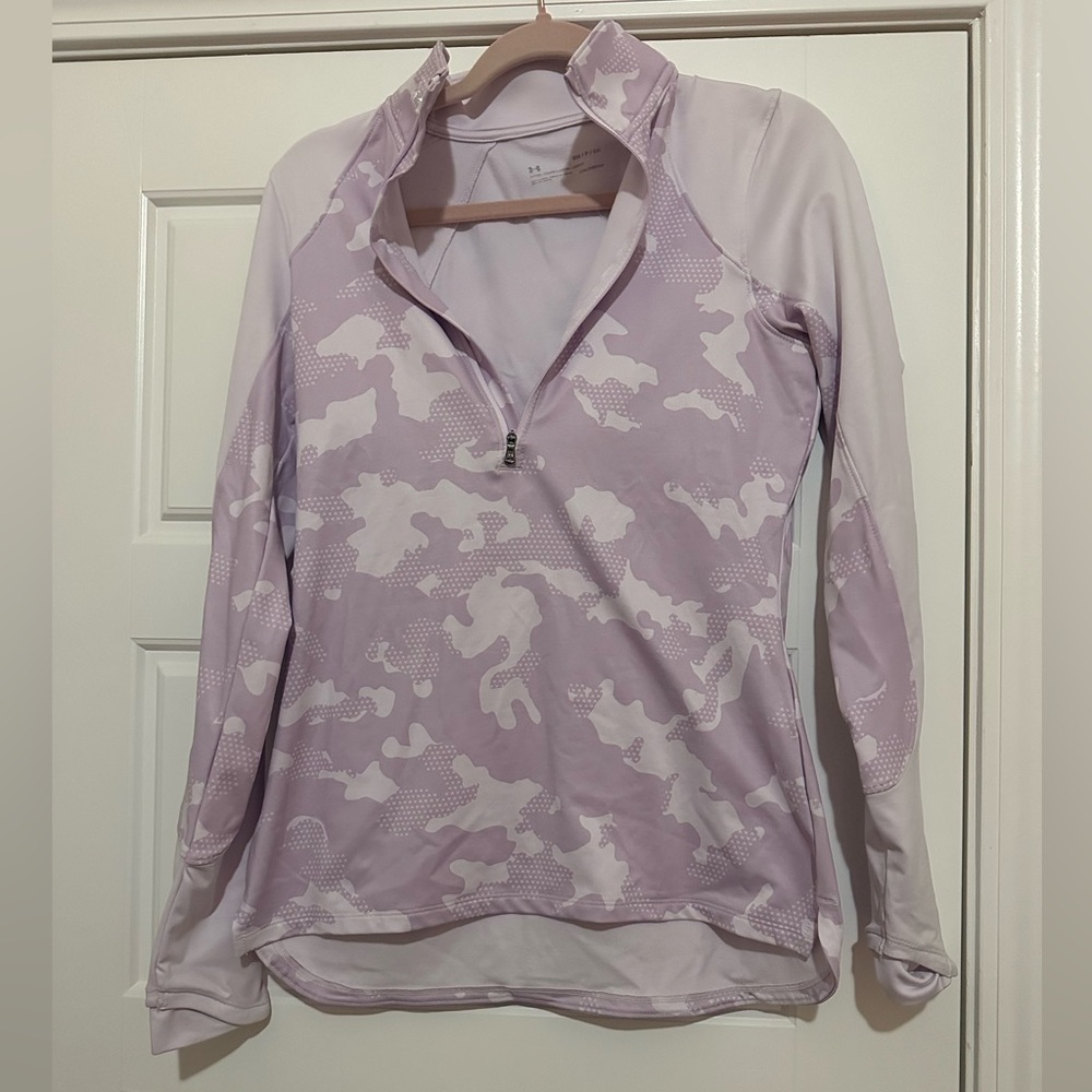 Purple camo underarmour pullover women’s small